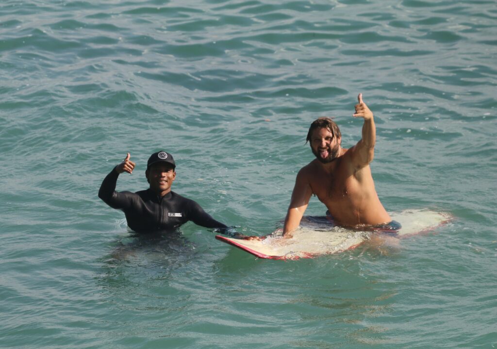 Private Uluwatu Surf Lesson Private 1:1 Surf Lesson with our guest at Padang-Padang Beach, Uluwatu