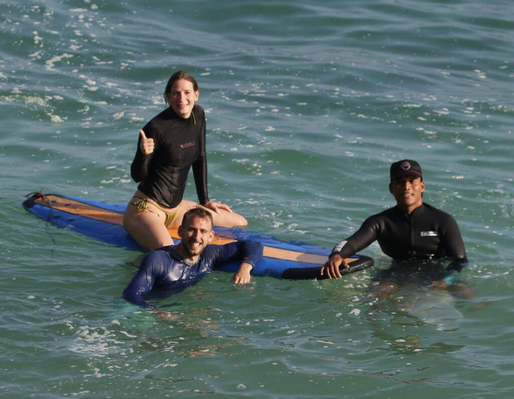 Beginner Surf Lesson Semi Private Surf Lesson at Padang-Padang beach, Uluwatu, Bali.